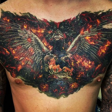 Phönix Feuer Tattoo