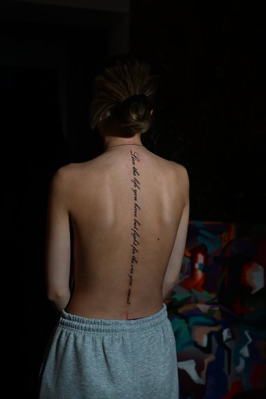 Live the life you have but fight for the one you want Tattoo