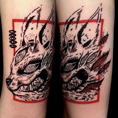 Chainsaw Man Fox Devil Tattoo