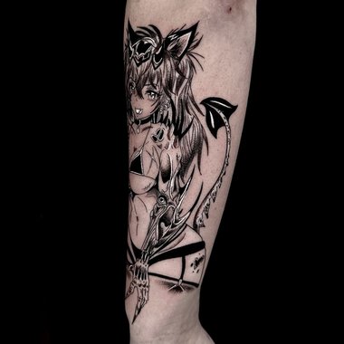 Kitsune Succubus Tattoo