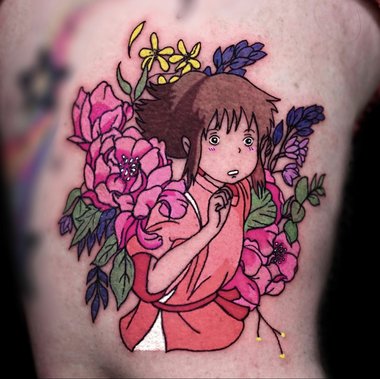 Chihiro Anime Tattoo