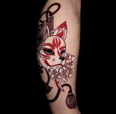 Fuchs Maske Tattoo